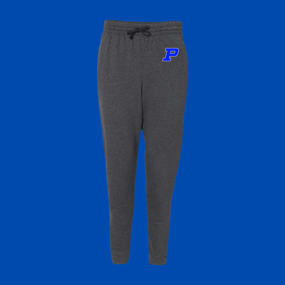 Pewitt - Joggers 975MPR Black Heather - Embroidered