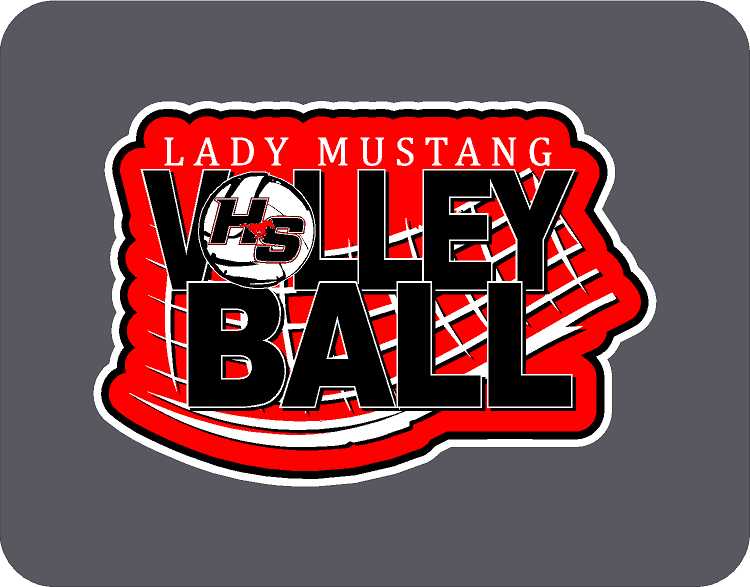 HS VOLLEYBALL DECAL/STICKER 5 INCH