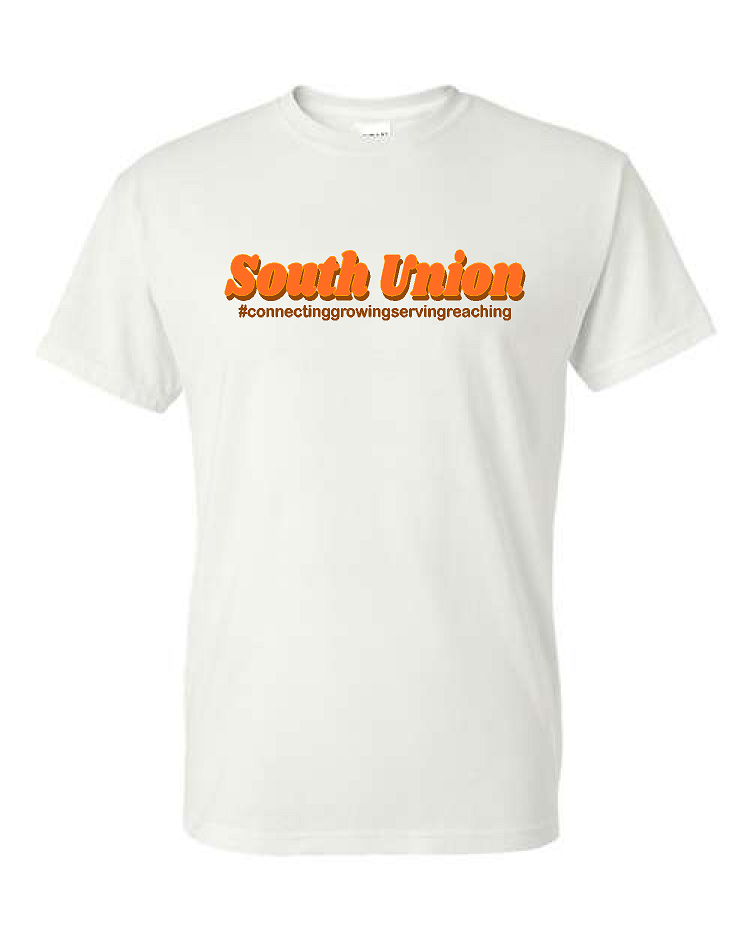 South Union White Triblend Tshirt
