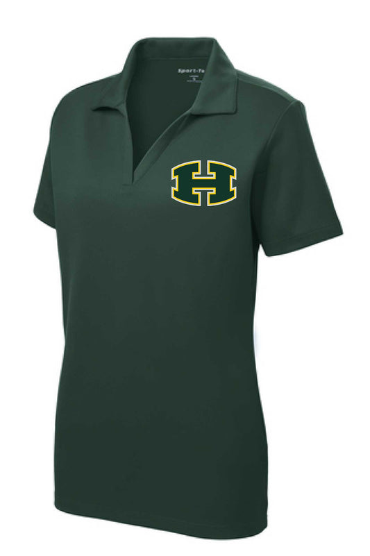 Harleton - Ladies Dark Green Embroidered Polo LST640