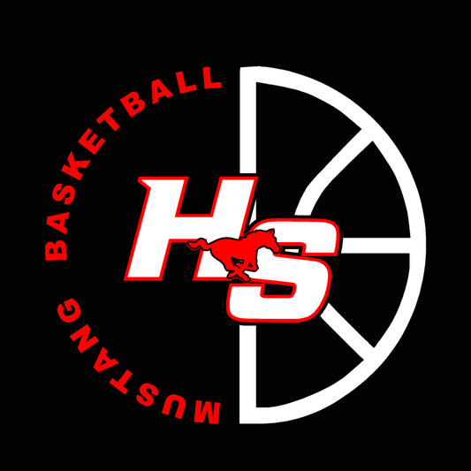 HS BASKETBALL DECAL/STICKER 5 INCH