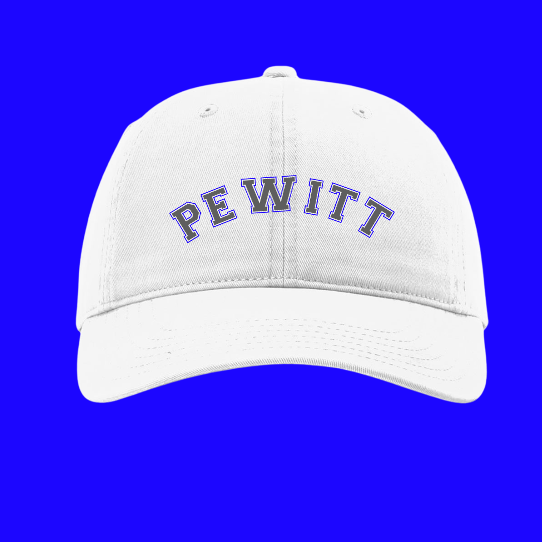 PEWITT EMBROIDERED White HAT