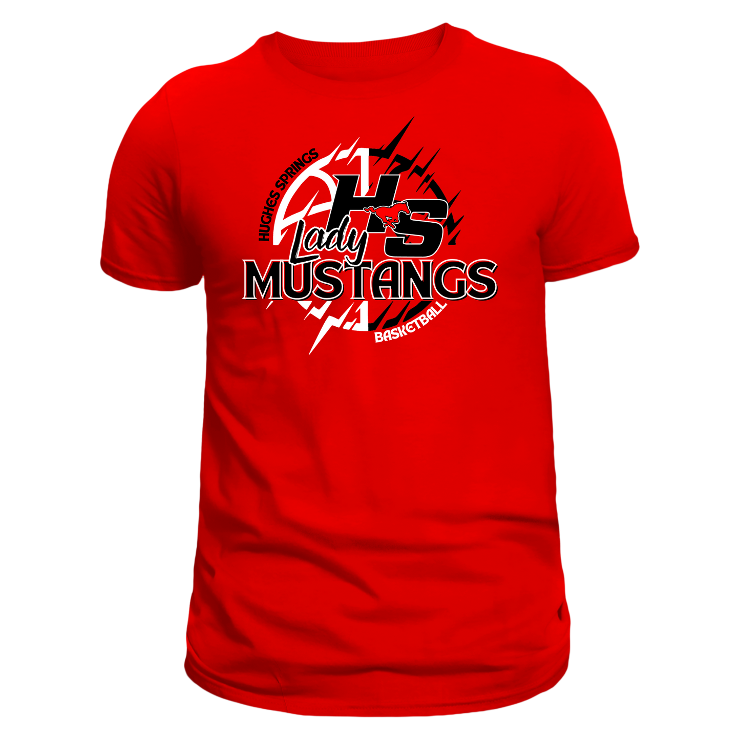 HS- Lady Mustangs Basketball T-Shirt