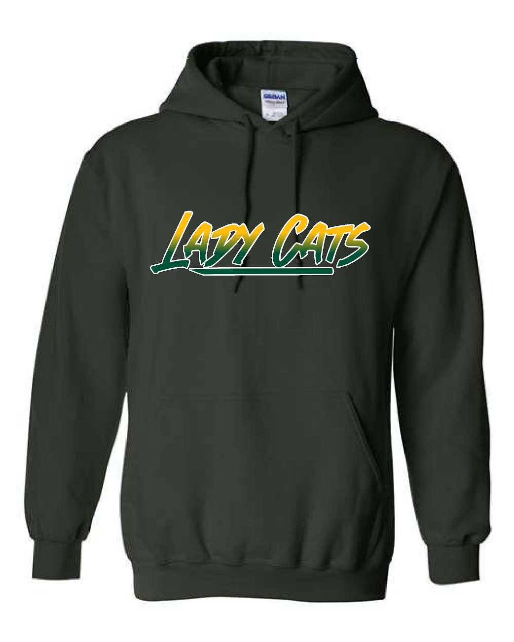 Harleton Lady Cats Dark Green - Hoodie