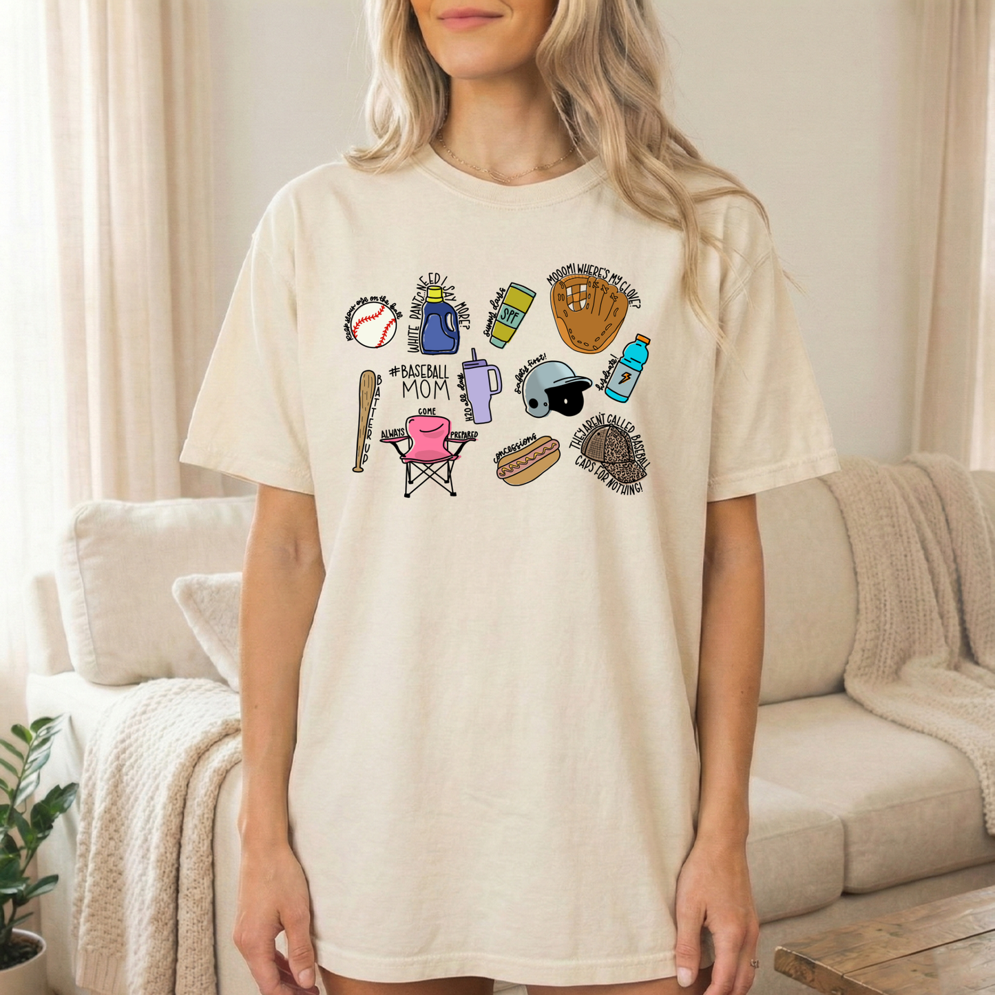 Baseball Mom Graphic Tee
