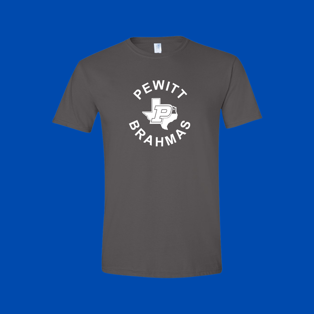 Pewitt Fan Wear Royal or White Design T-Shirt Short Sleeve