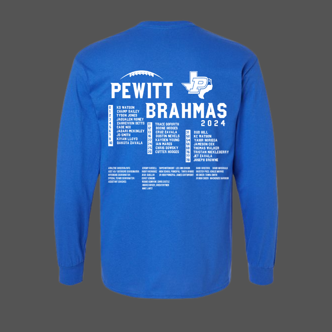 Pewitt Drifit Longsleeve Football T-Shirt