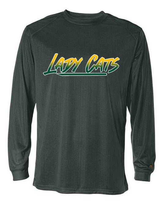 Harleton- Lady Cats - Forest Green Dri-Fit Long sleeve