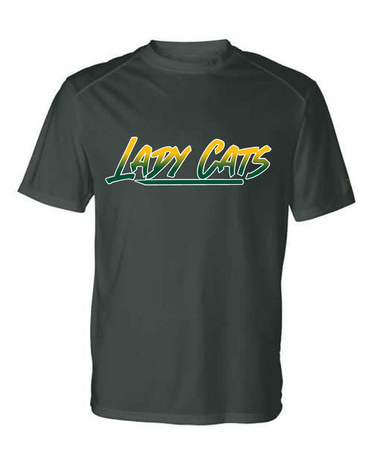 Harleton- Lady Cats - Forest Green Drifit Shortsleeve