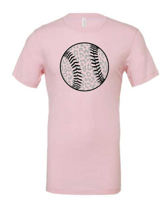 HARLETON-Pink Softball Graphic Tee