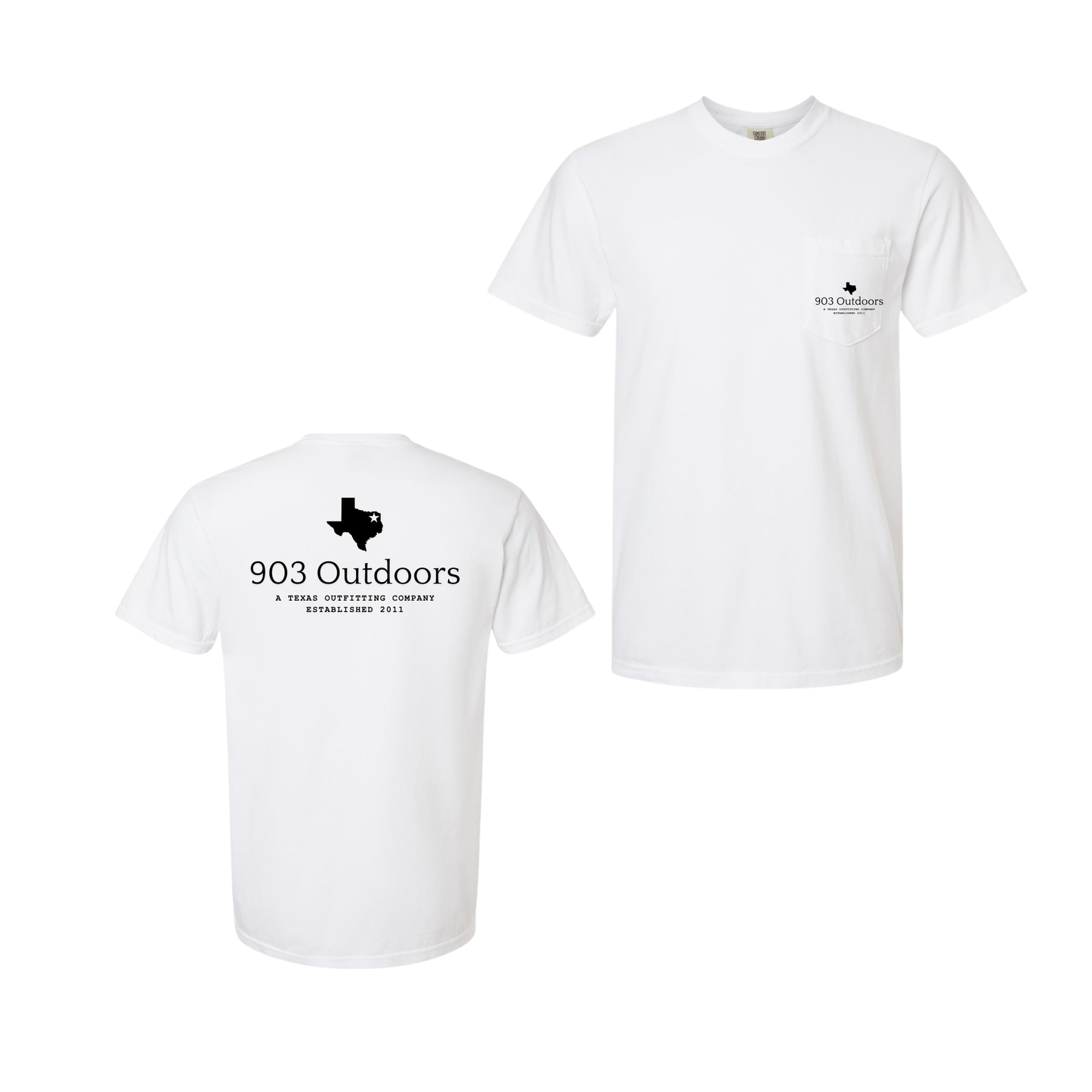 903- Graphic Comfort Colors Pocket Tee