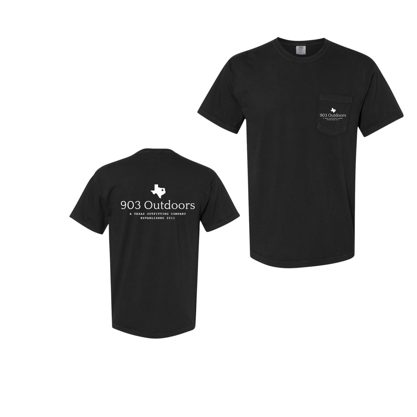 903- Graphic Comfort Colors Pocket Tee