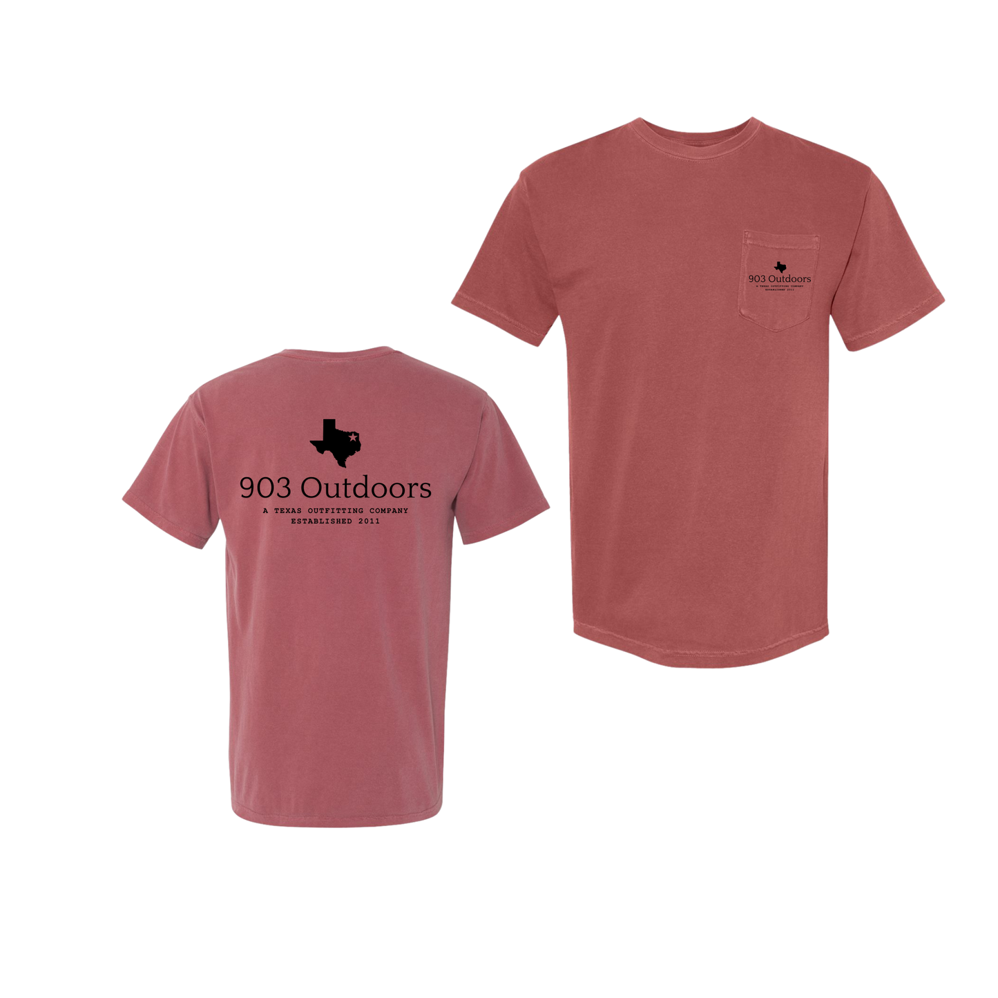 903- Graphic Comfort Colors Pocket Tee