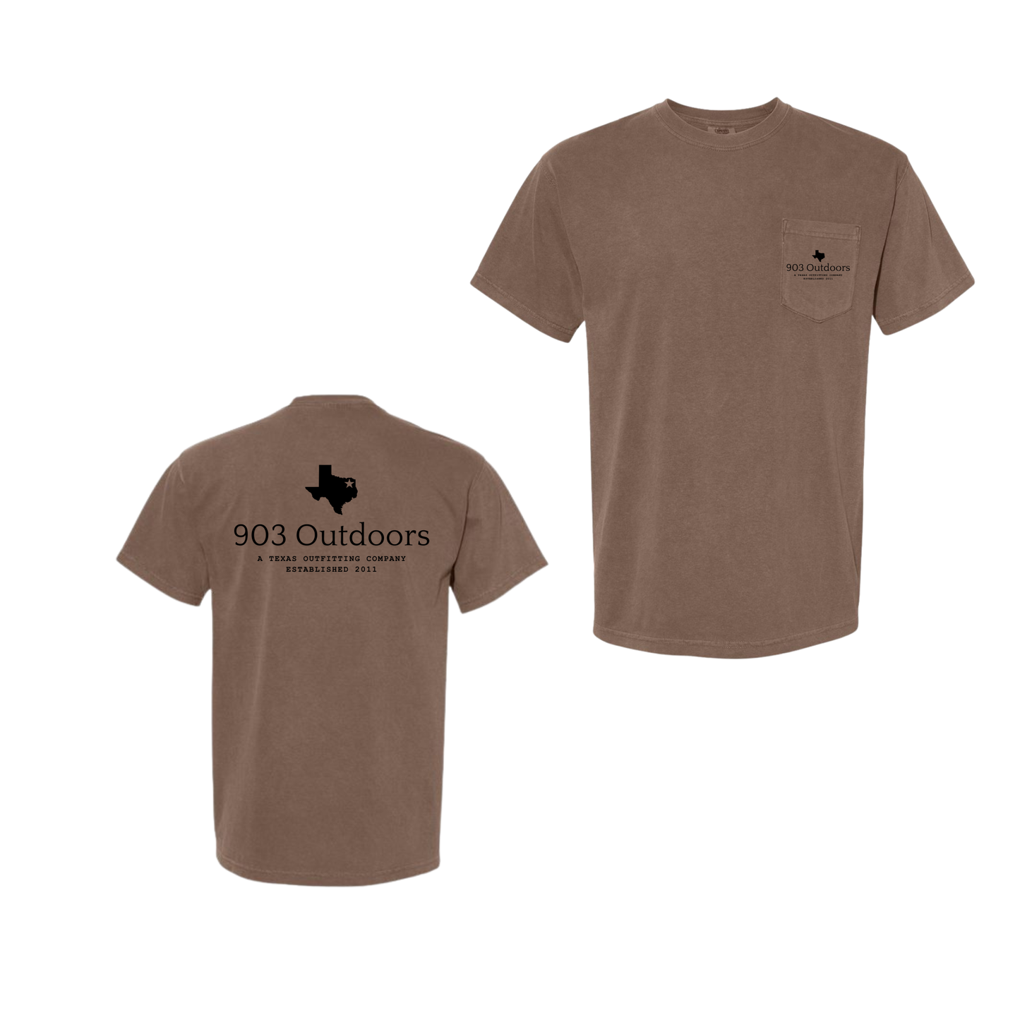 903- Graphic Comfort Colors Pocket Tee