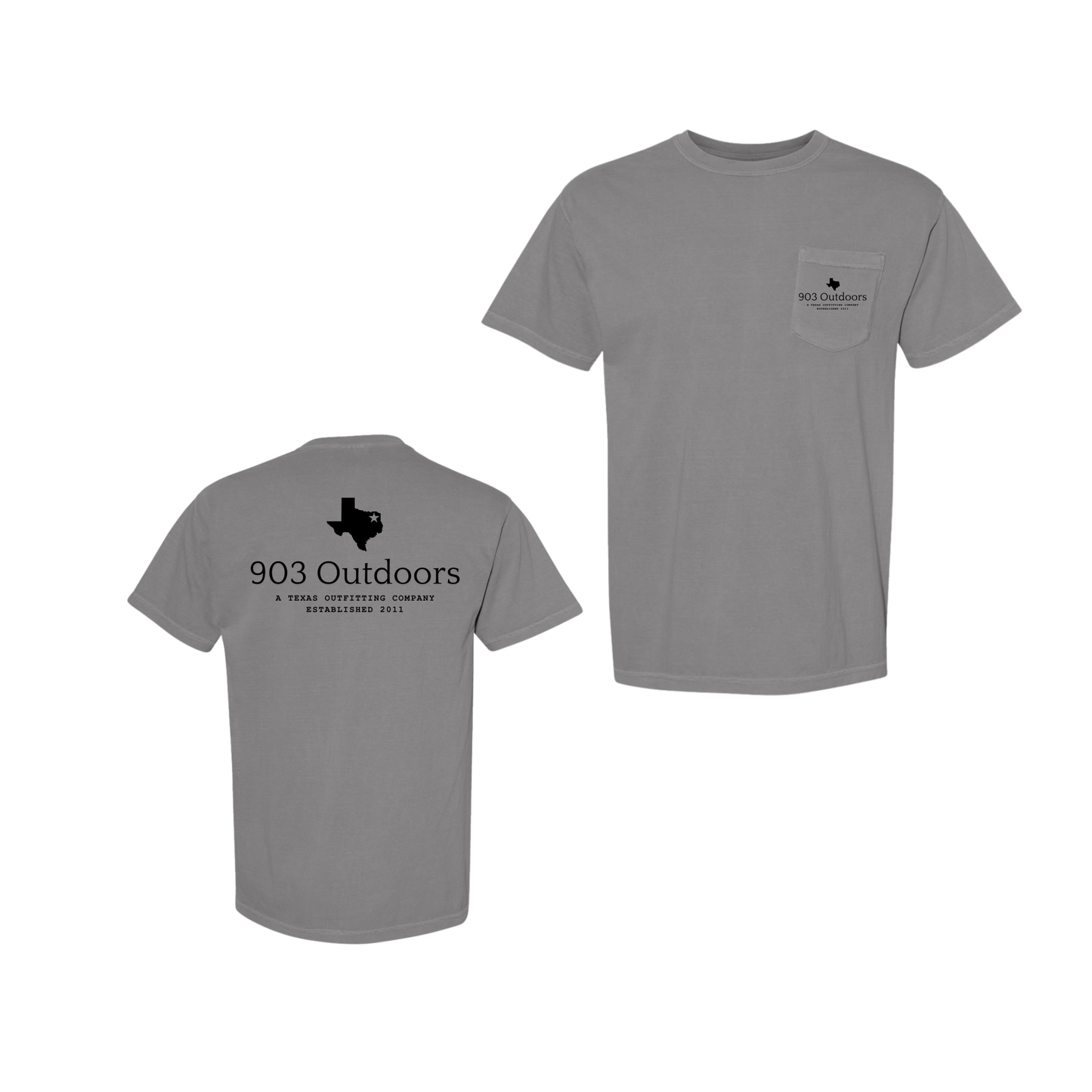 903- Graphic Comfort Colors Pocket Tee